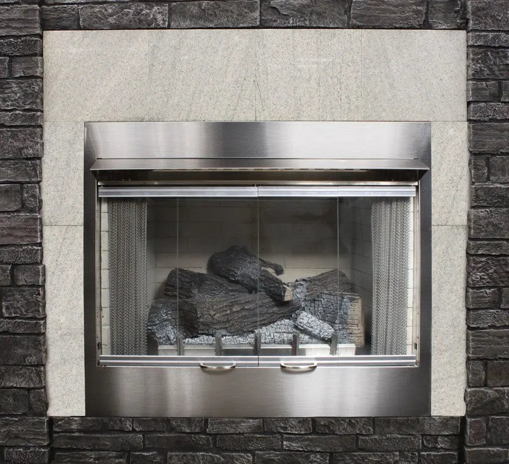 Empire Gas Fireplace 36" Carol Rose Stainless Steel FC36ROSE