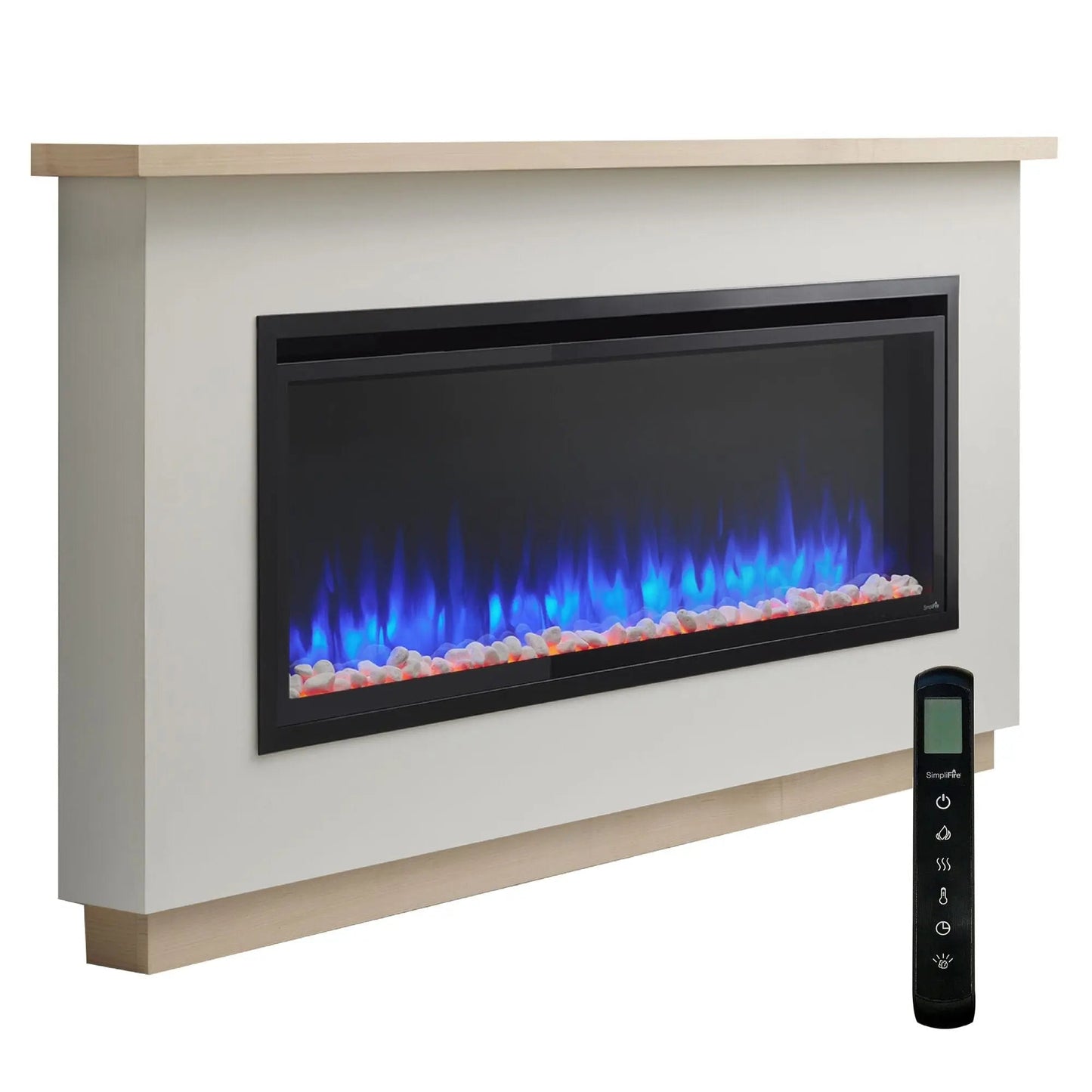 SimpliFire Electric Fireplace Mantel Packages Boyd Ready-to-Finish Build-Out Kit ALLP50