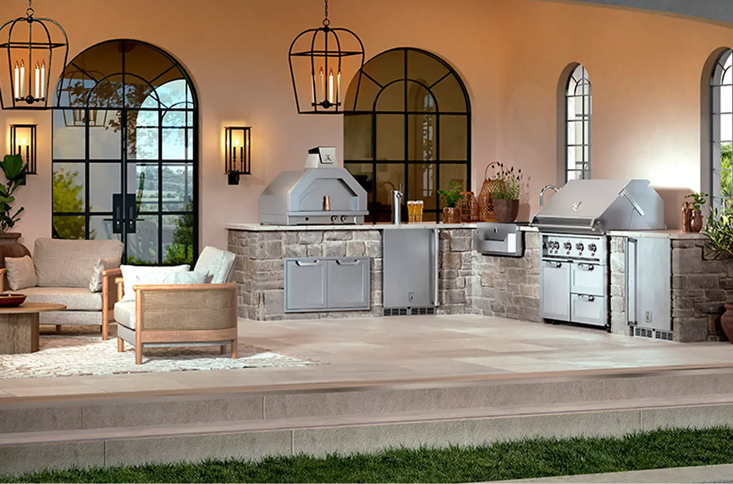 Campania Pizza Oven With Dual Burner - AGPO33