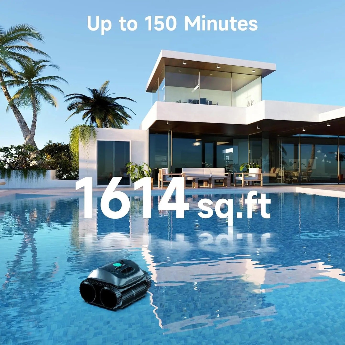WYBOT C1 Cordless Robotic Pool Cleaner – Floor, Walls & Waterline