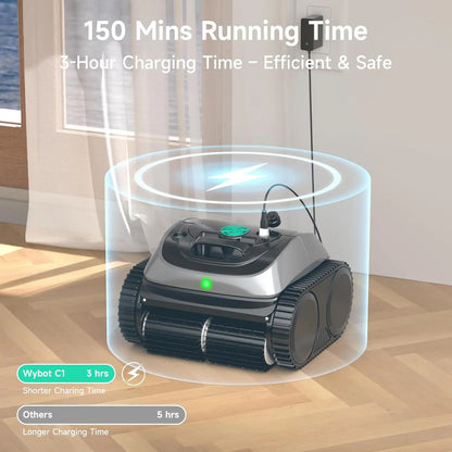 WYBOT C1 Cordless Robotic Pool Cleaner – Floor, Walls & Waterline