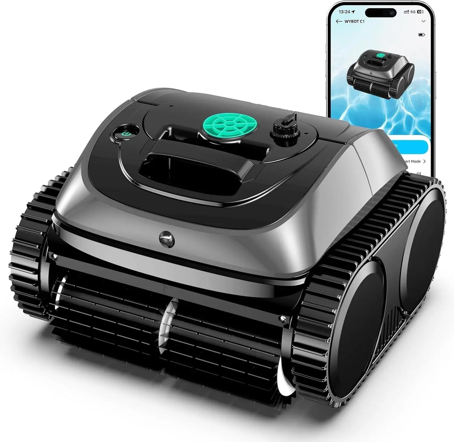 WYBOT C1 Cordless Robotic Pool Cleaner – Floor, Walls & Waterline
