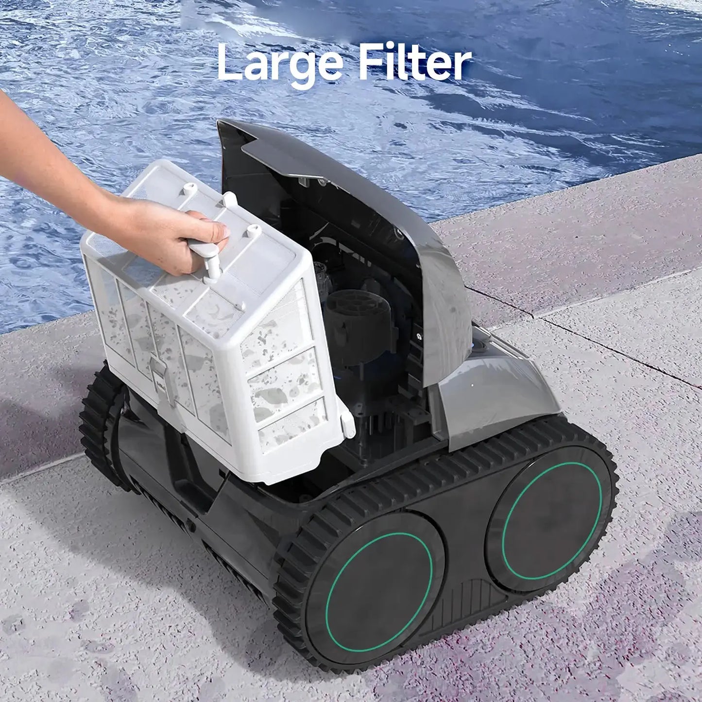 WYBOT C1 Cordless Robotic Pool Cleaner – Floor, Walls & Waterline