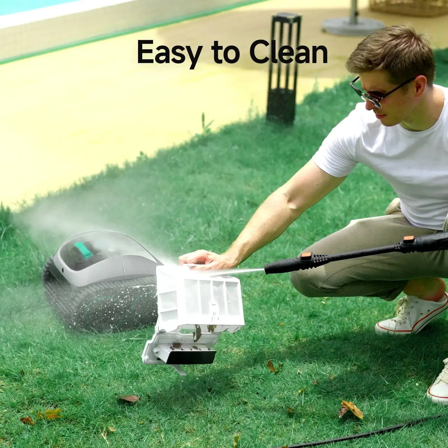 WYBOT C1 Cordless Robotic Pool Cleaner – Floor, Walls & Waterline