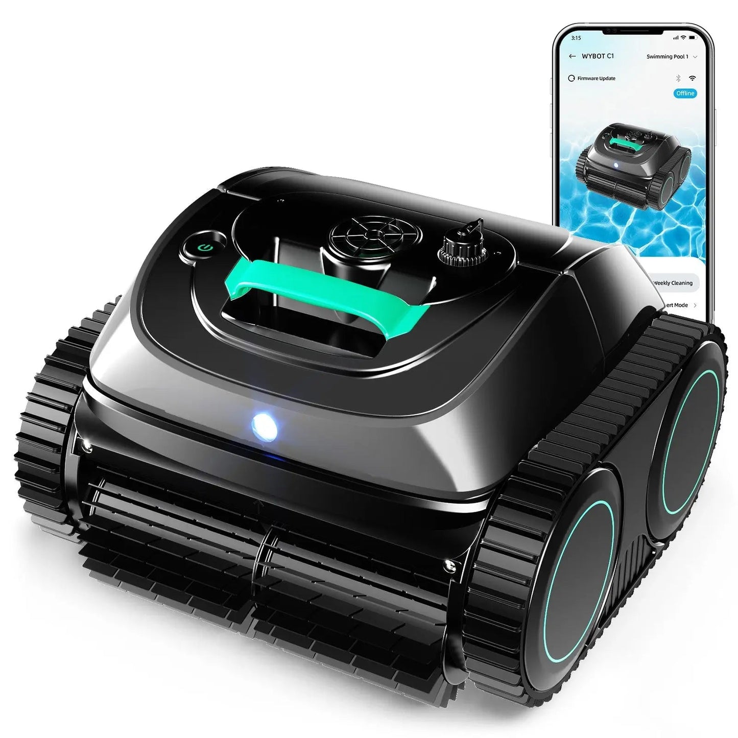 WYBOT C1 Cordless Robotic Pool Cleaner – Floor, Walls & Waterline