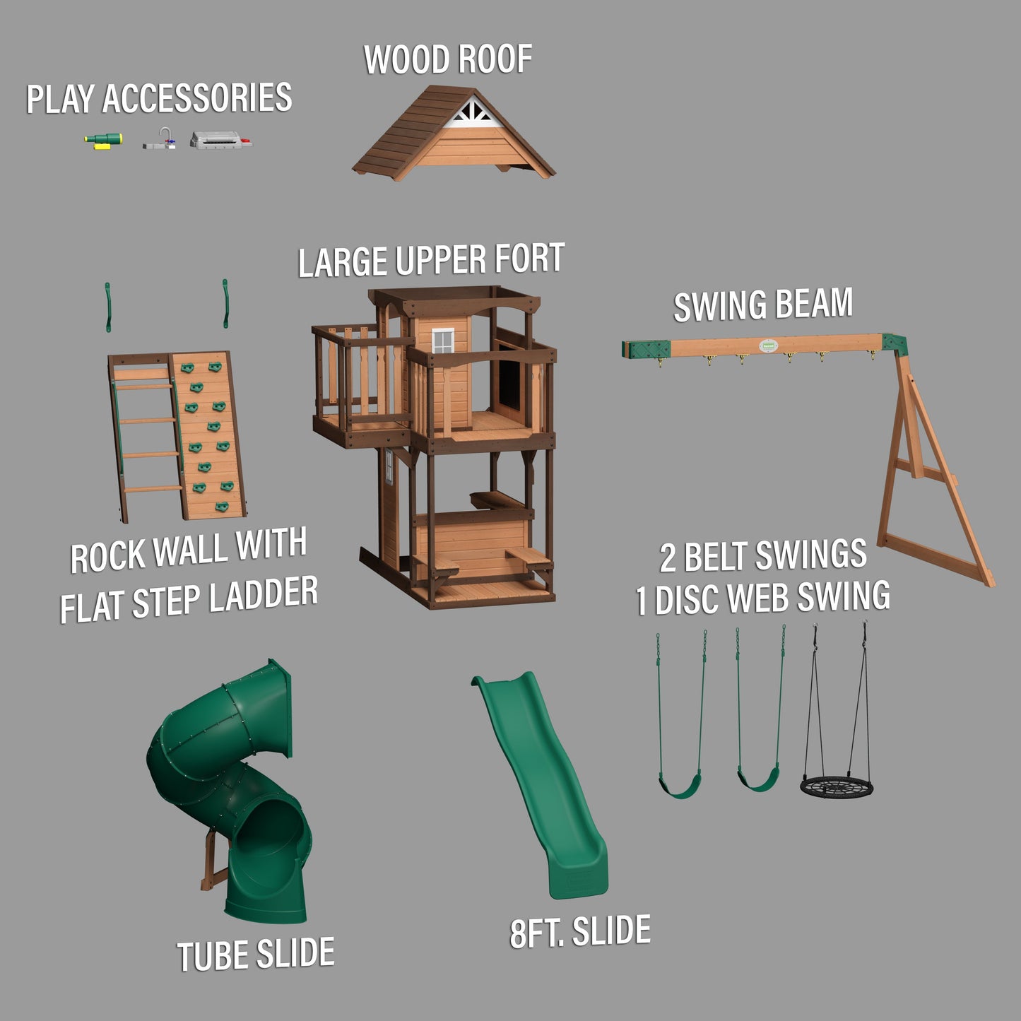 Cedar Cove Swing Set