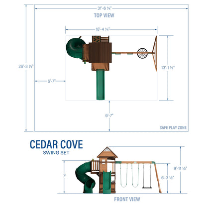 Cedar Cove Swing Set