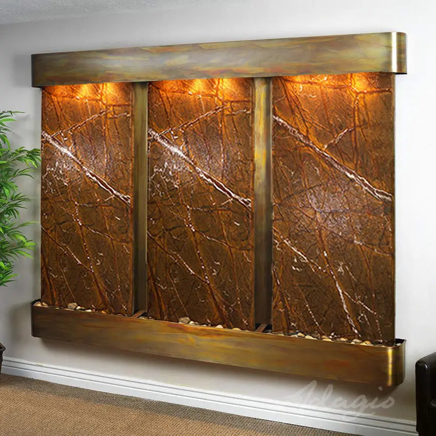 Adagio Deep Creek Falls Indoor Wall-Mounted Water Fountain (AWF-DCFR1540)