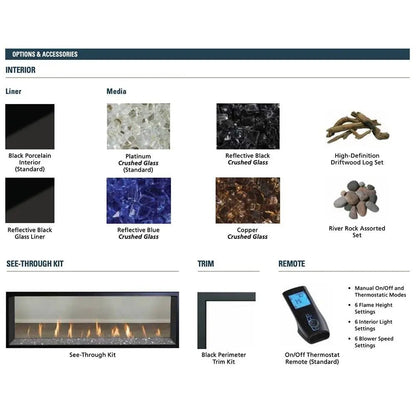 Superior Gas Fireplace DRL6060 Linear Electronic Ignition 60-Inch DRL6060