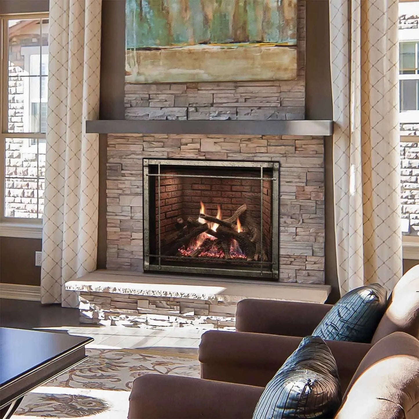Empire Rushmore 50" Clean-Face Direct-Vent Gas Fireplace | DVCT50CBP95