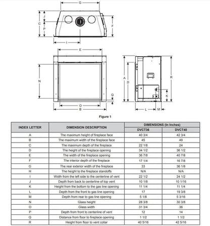 Empire Rushmore 36" Clean-Face Direct-Vent Gas Fireplace | DVCT36CBP95