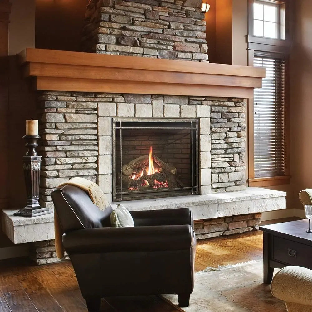 Empire Rushmore 50" Clean-Face Direct-Vent Gas Fireplace | DVCT50CBP95