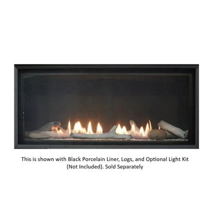 Empire Gas Fireplace Loft Direct Vent 36" Linear Crushed Glass ECSL036