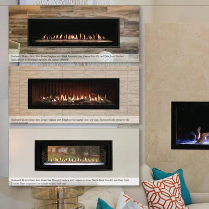 Empire Gas Fireplace Boulevard 72" Direct Vent Remote EVL72DVRFM