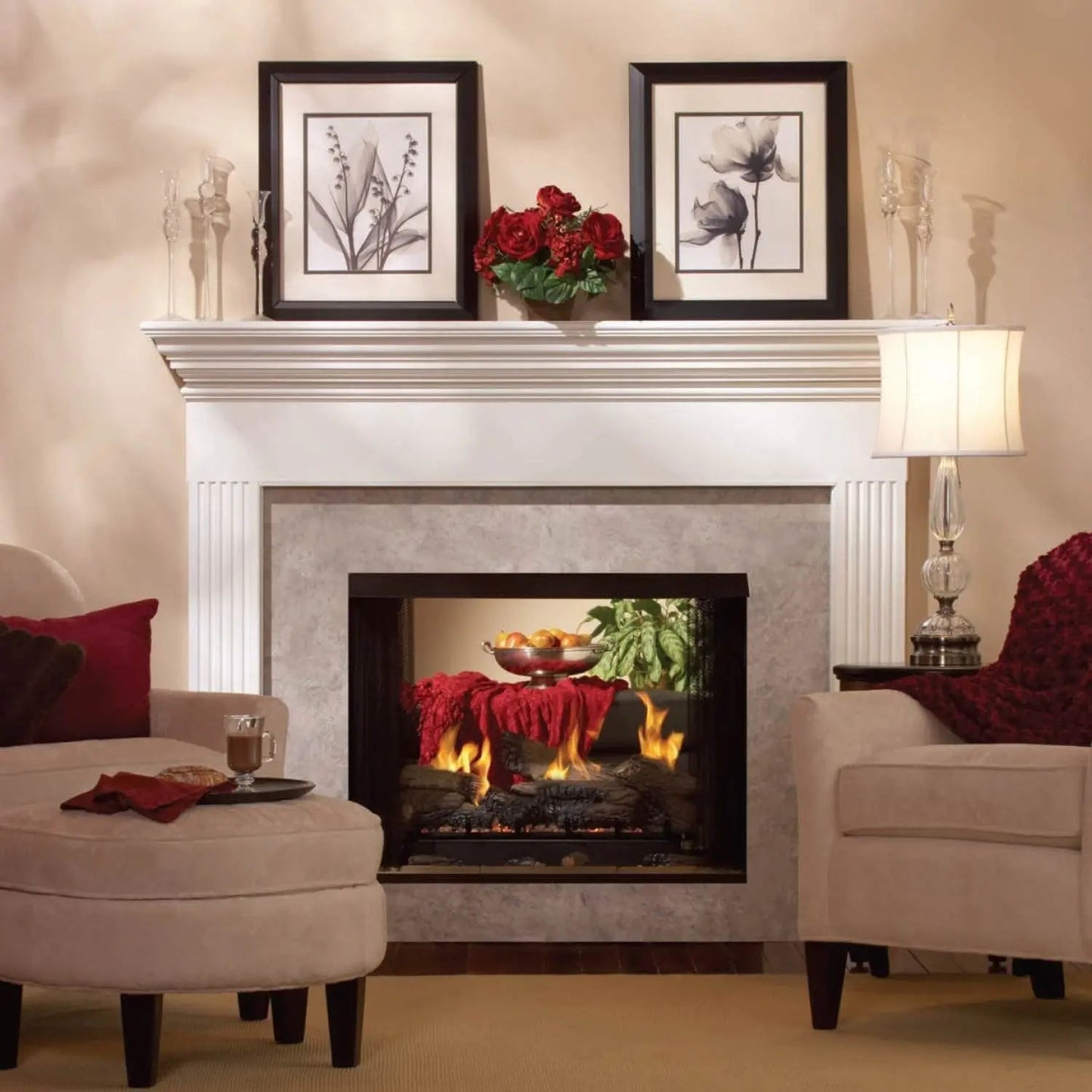 Empire Gas Fireplace Madison Premium Double-Sided Direct Vent 36" EVMADISONDV36