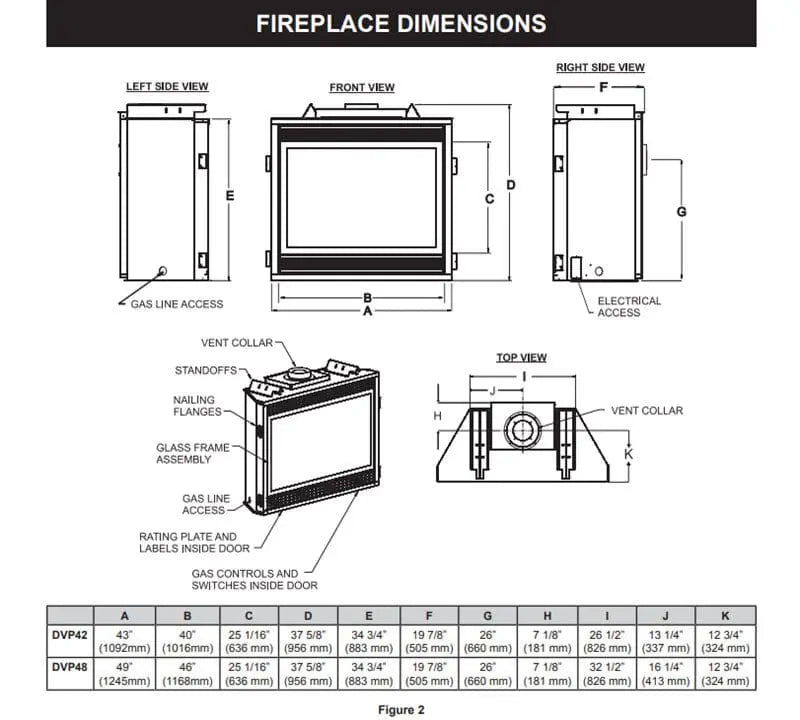 Empire Tahoe Premium 42" Direct Vent Gas Fireplace | DVP42FP
