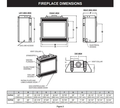 Empire Tahoe Premium 42" Direct Vent Gas Fireplace | DVP42FP
