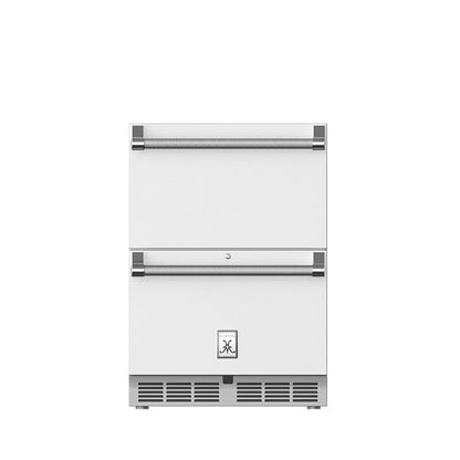Hestan 24″ Outdoor Refrigerator Drawer and Freezer Drawer With Lock - GRFR24