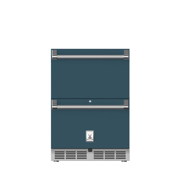 Hestan 24″ Outdoor Refrigerator Drawer and Freezer Drawer With Lock - GRFR24