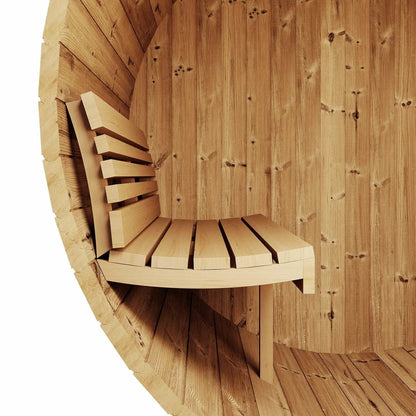 SaunaLife 3-person Outdoor Barrel Sauna - Model E6 | AQVINA World