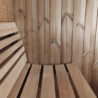 SaunaLife 3-person Outdoor Barrel Sauna - Model E6 | AQVINA World