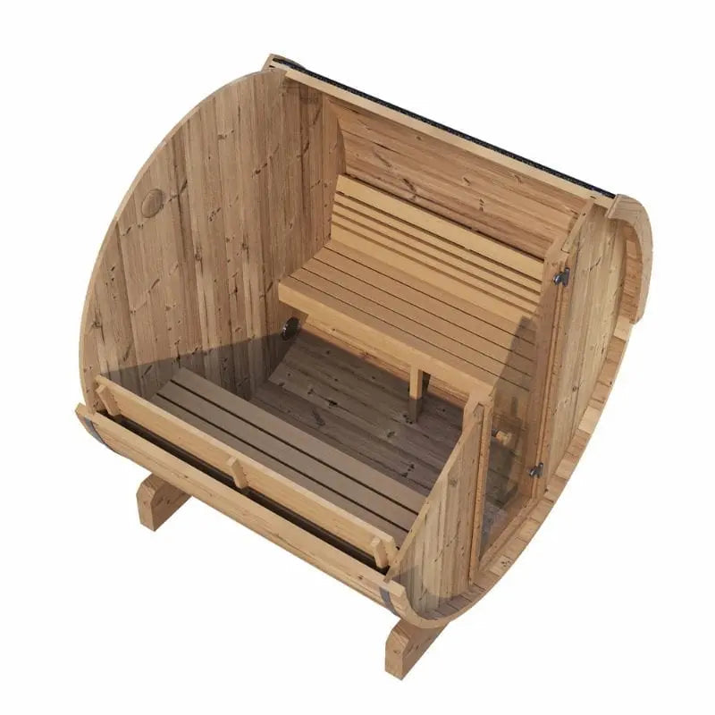 SaunaLife 4-Person Outdoor Barrel Sauna  Model E7  | AQVINA World