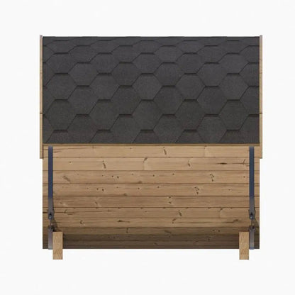 SaunaLife 4-Person Outdoor Barrel Sauna  Model E7  | AQVINA World