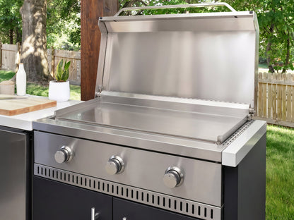 Emory | 9-Foot Outdoor Kitchen Island with Built-In Griddle