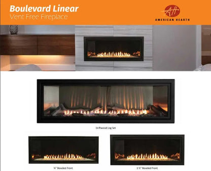 Empire Gas Fireplace Boulevard Vent-Free Linear 36" VFLB36