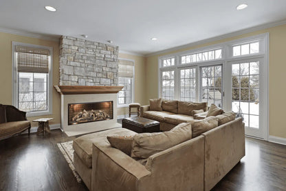 Empire Gas Fireplace Maverick Clean-Face 60" Direct Vent TruFlame ECF60
