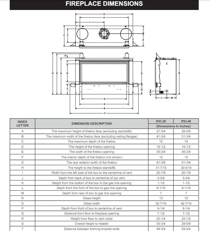 Empire Gas Fireplace Loft Direct Vent 36" Linear Crushed Glass ECSL036