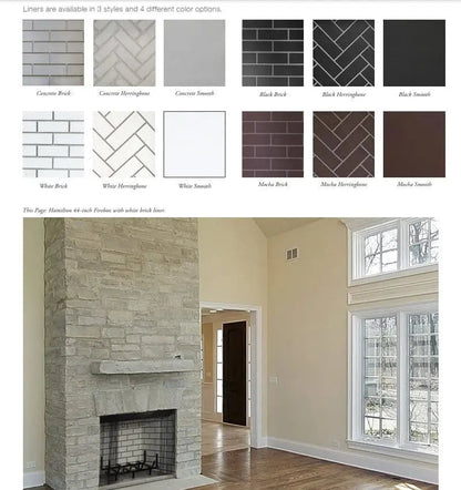 Empire Wood Burning Fireplace 44" Firebox Only WB44FB0F