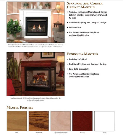 Empire Gas Fireplace Madison Deluxe 42" Direct Vent ECS42MDV