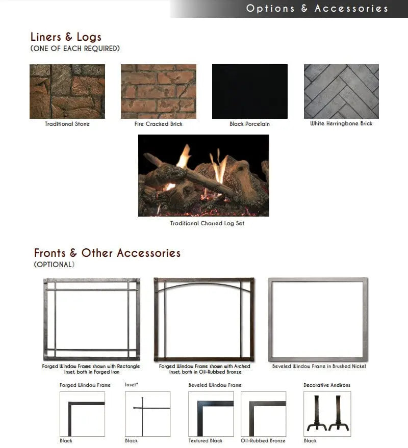 Empire Rushmore 40" See-Through Direct-Vent Gas Fireplace | DVCT40CSP95