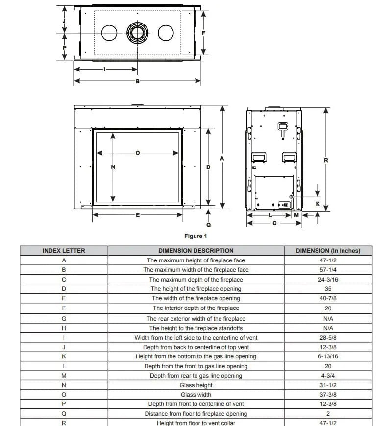 Empire Rushmore 40" See-Through Direct-Vent Gas Fireplace | DVCT40CSP95
