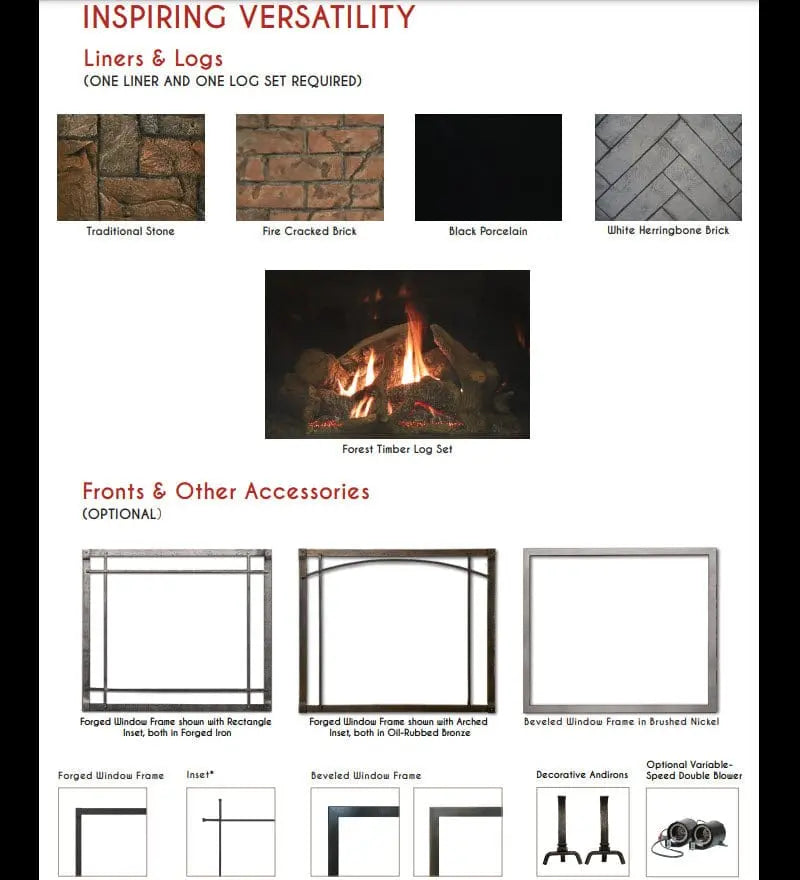Empire Rushmore 50" Clean-Face Direct-Vent Gas Fireplace | DVCT50CBP95