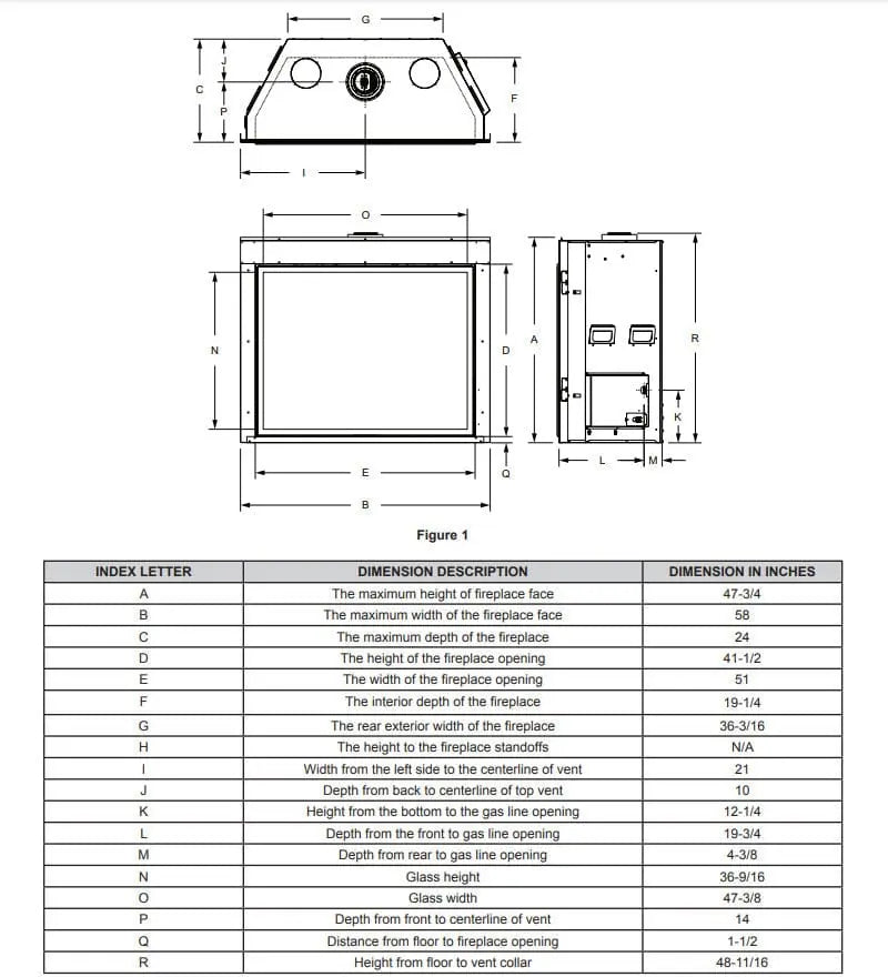Empire Rushmore 50" Clean-Face Direct-Vent Gas Fireplace | DVCT50CBP95
