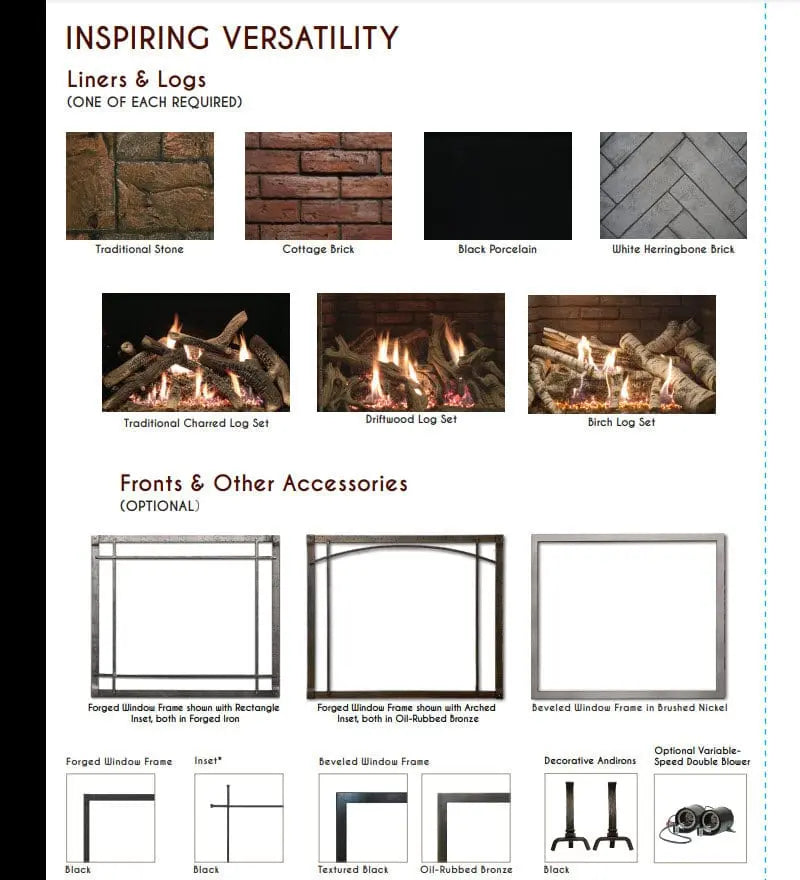 Empire Rushmore 40" Clean-Face Direct-Vent Gas Fireplace | DVCT40CBP95