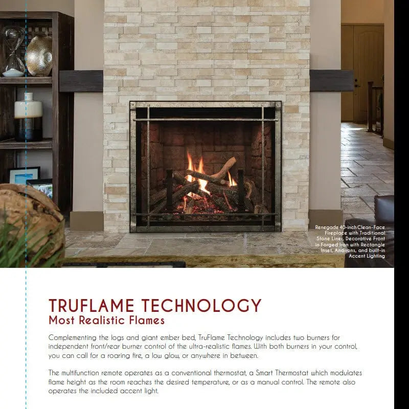 Empire Rushmore 36" Clean-Face Direct-Vent Gas Fireplace | DVCT36CBP95