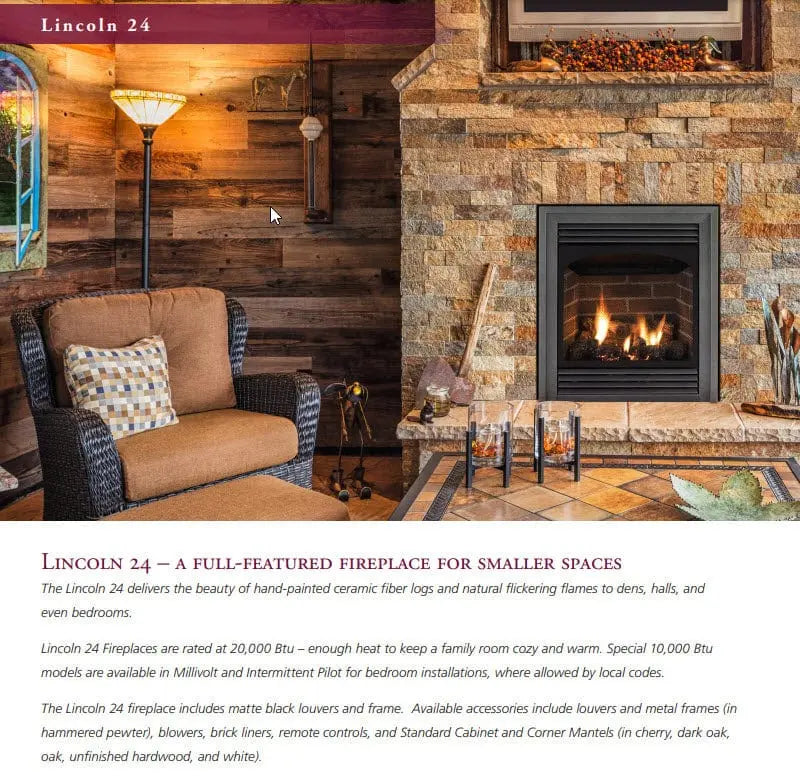 Empire Vail 24" Vent-Free Gas Fireplace | VFP24FP