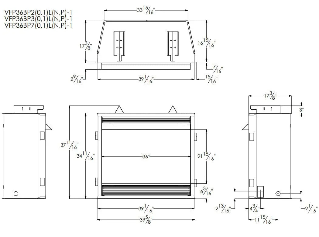 Empire Vail Premium 36" Vent-Free Gas Fireplace | VFPA36BP