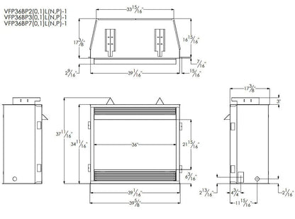 Empire Vail Premium 36" Vent-Free Gas Fireplace | VFPA36BP