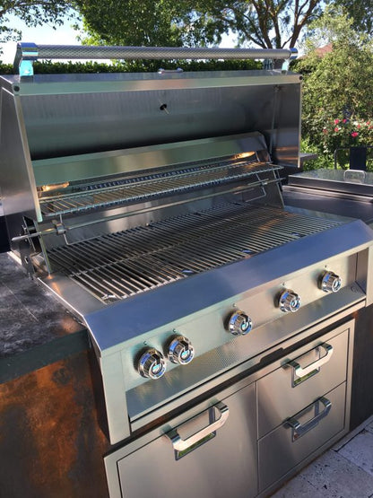 Aspire By Hestan 42" Outdoor Built-In Grill with 3 U-Burner, 1 Sear Burner & Rotisserie - EMBR42