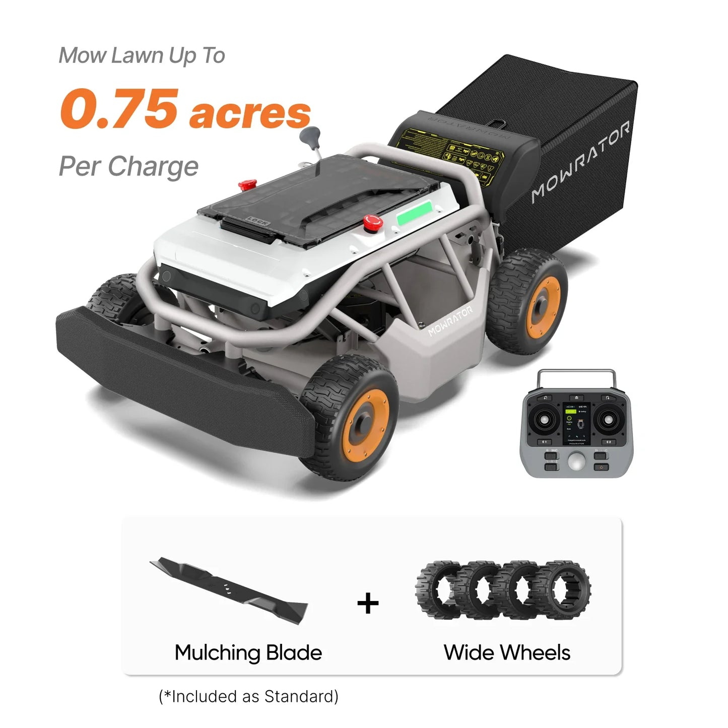 Mowrator S1 4WD 12Ah 85% (40°) Steep Slope Bundle