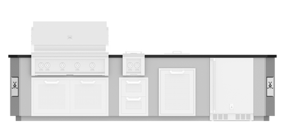 Hestan 12"Foot, With Grill, Outdoor Living Suites with Side Burner - GES12