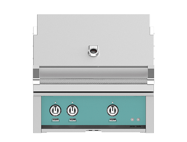 Hestan 30" Outdoor Built-In Grill with 2 Trellis Burners & Rotisserie Kit - GABR30