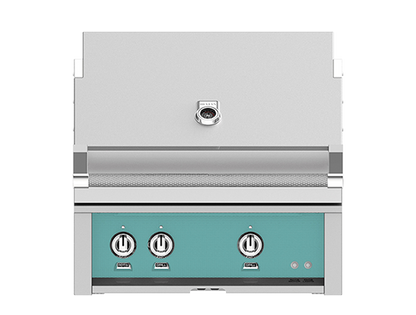 Hestan 30" Outdoor Built-In Grill with 2 Trellis Burners & Rotisserie Kit - GABR30
