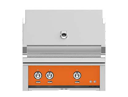 Hestan 30" Outdoor Built-In Grill with 1 Trellis Burner, 1 Sear Burner & Rotisserie Kit - GMBR30