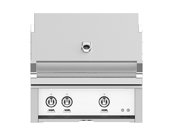 Hestan 30" Outdoor Built-In Grill with 1 Trellis Burner, 1 Sear Burner & Rotisserie Kit - GMBR30