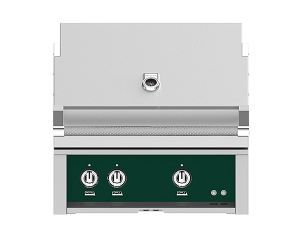 Hestan 30" Outdoor Built-In Grill with 2 Trellis Burners & Rotisserie Kit - GABR30